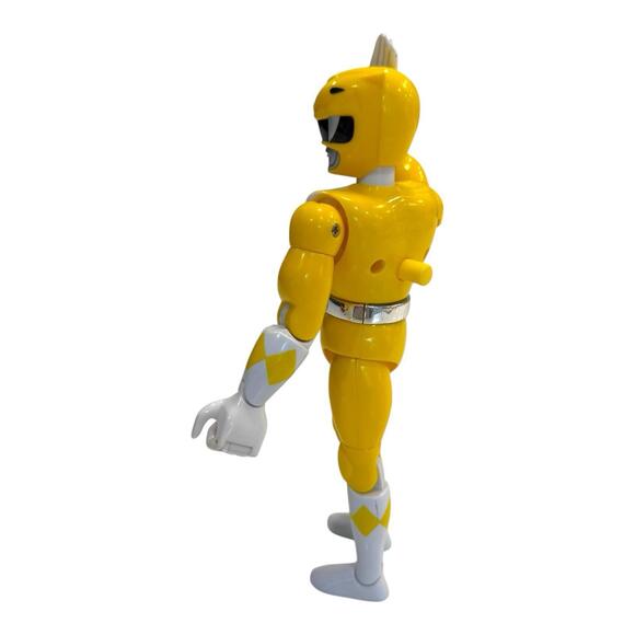 1994 Mighty Morphin Power Rangers Karate Choppin' Yellow Ranger Action Figure 8” - Picture 3 of 9